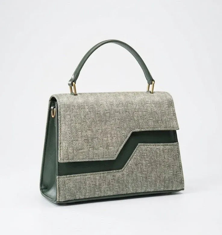 Elegant Textured Flap Handbag for Women