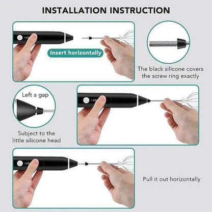 Electric Milk Frother with Dual Whisks